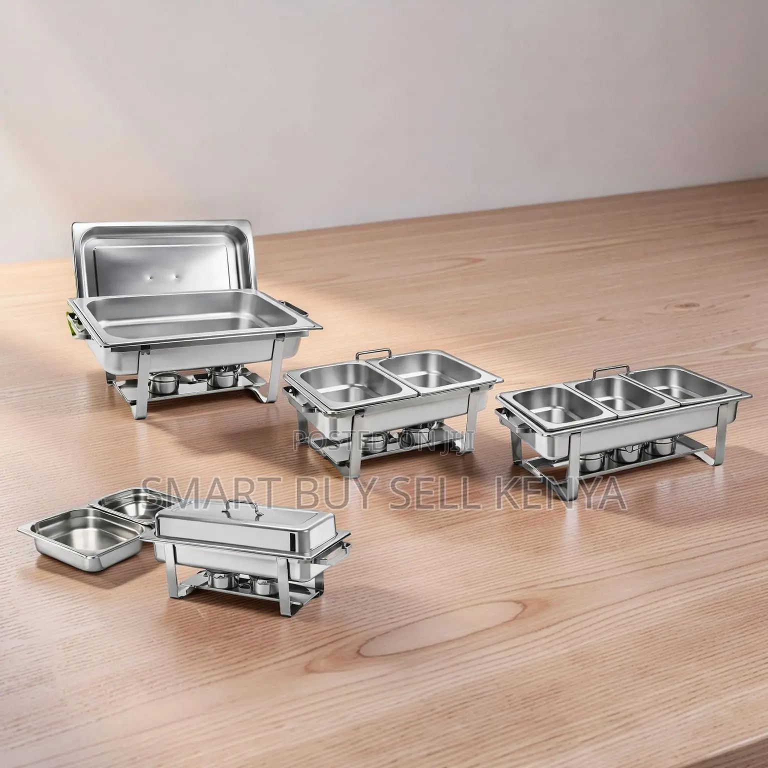 Secure Stable Stainless Steel Compartment Chafing Dish Food Warmer