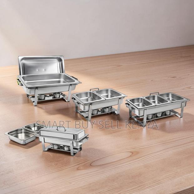Secure Stable Stainless Steel Compartment Chafing Dish Food Warmer