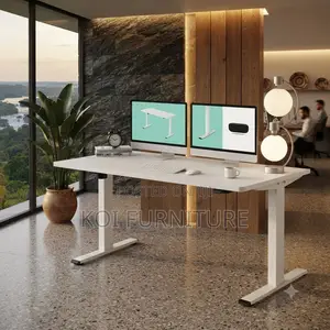 Office Desk; 1.6 Meter Electric Adjustable Stand Ergonomic Office Desk
