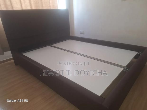 Premium Brown Queen Size Bed- Very Good Condition - thumbnail 2