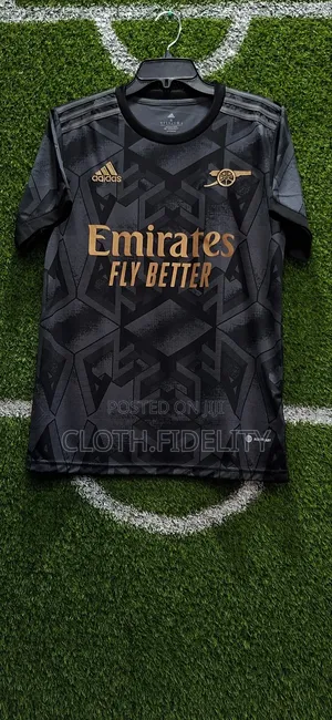 Arsenal Away Jersey 22/23.(Black and Gold)