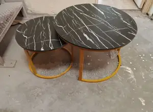 Marble Design MDF Coffee Table Set