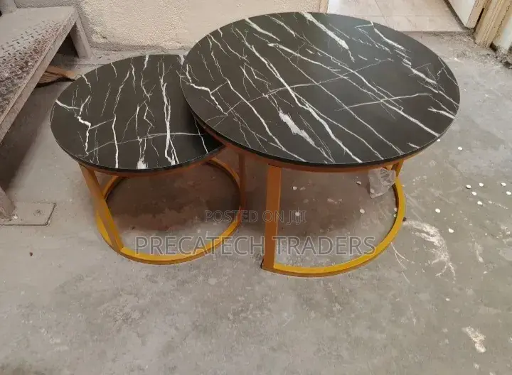 Marble Design MDF Coffee Table Set