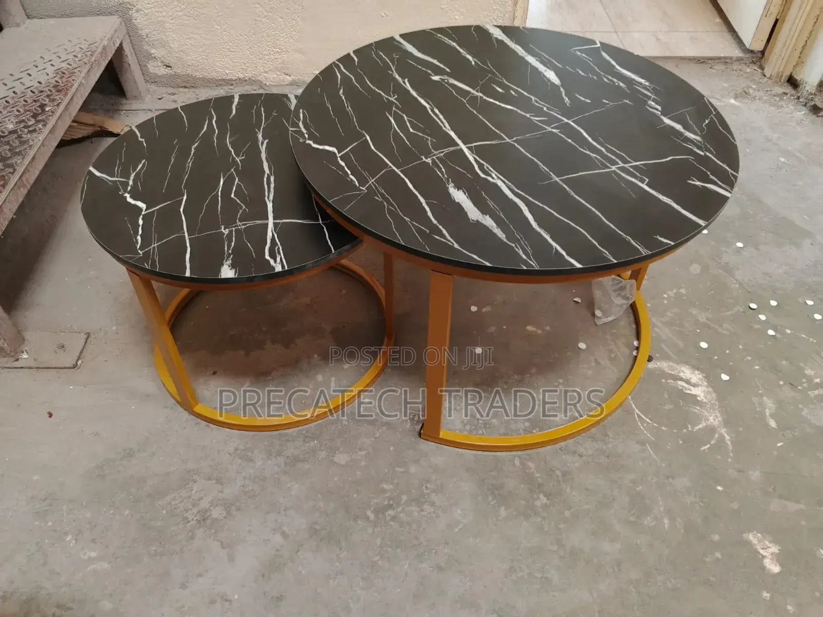 Marble Design MDF Coffee Table Set