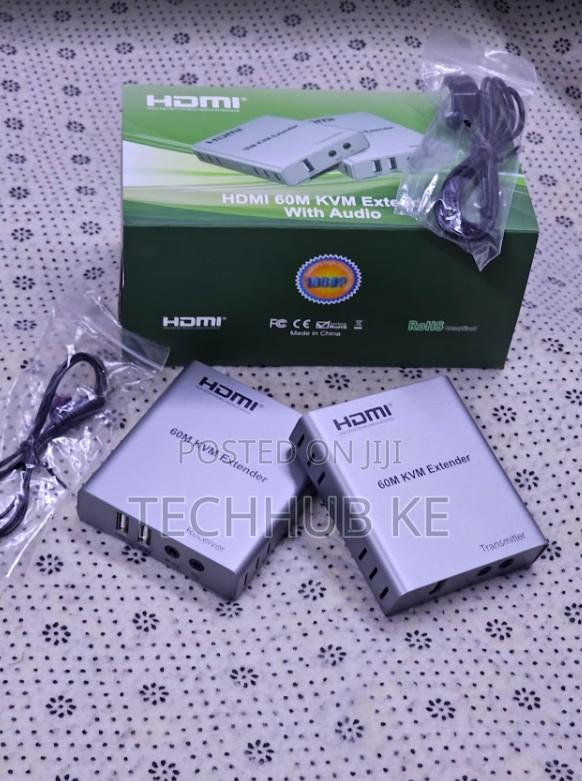 Hdmi KVM Extender Over Ethernet | 60m ( Metal) Audio Ir Support