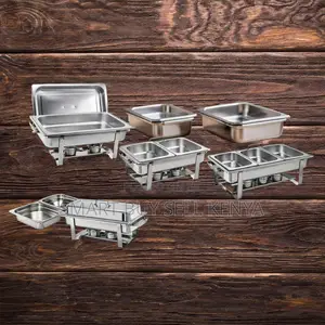 Party- Ready Stainless Steel Compartment Chafing Dish Food Warmer