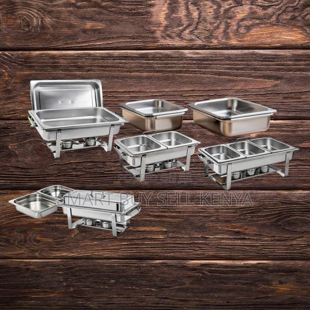 Party- Ready Stainless Steel Compartment Chafing Dish Food Warmer