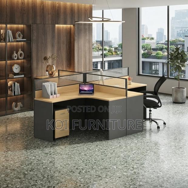 Office Workstation; 2 Users Combination Modular Modern Workstation - thumbnail 4