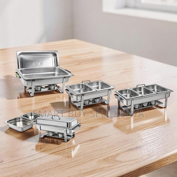 Wedding- Ready Stainless Steel Compartment Chafing Dish Food Warmer