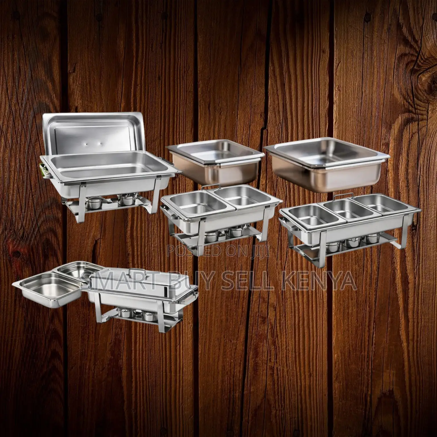 Catering-Grade Stainless Steel Compartment Chafing Dish Food Warmer