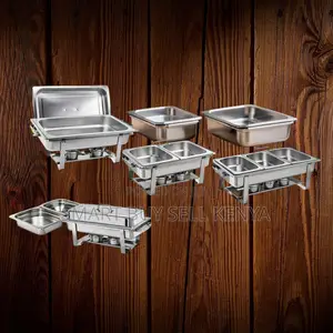 Catering-Grade Stainless Steel Compartment Chafing Dish Food Warmer