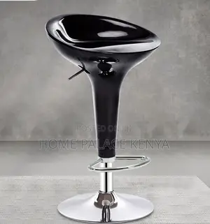 Bar Stool: Funnel Shaped Glossy Bar Chair