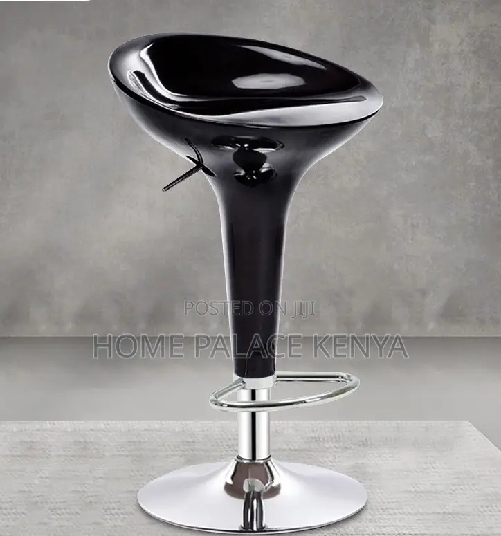 Bar Stool: Funnel Shaped Glossy Bar Chair