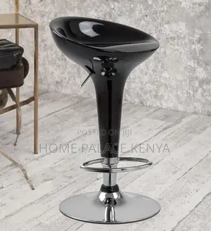Bar Stool: Funnel Shaped Glossy Bar Chair