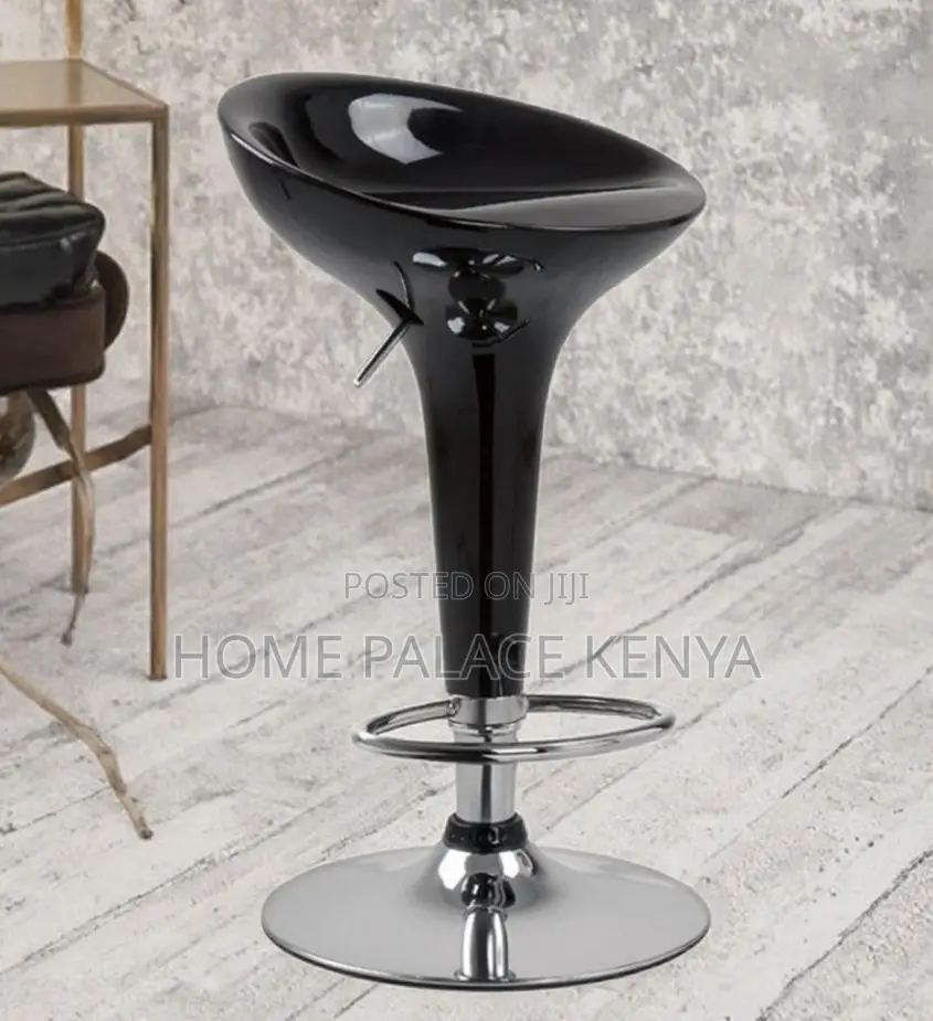 Bar Stool: Funnel Shaped Glossy Bar Chair