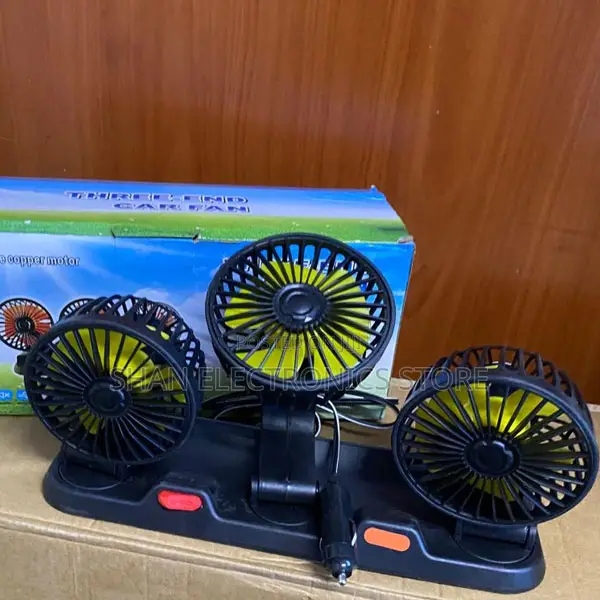 Universal Dashboard Cooling Triple Car Fan 888 for All Cars Design