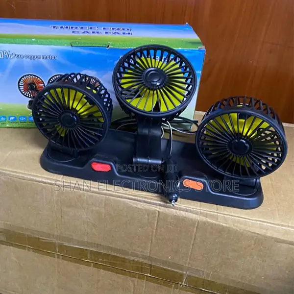 Universal Dashboard Cooling Triple Car Fan 888 for All Cars Design