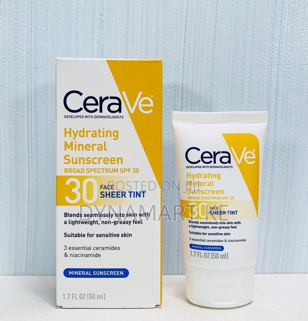 Cerave Hydrating Mineral Sunscreen SPF 30 Face Sheer Tint
