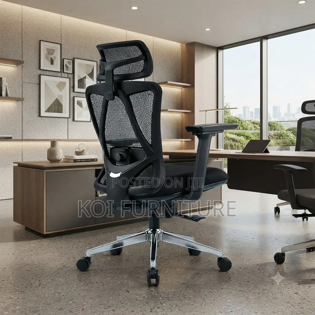 Office Chairs; Ergonomic Fabricated Office Adjustable Desk