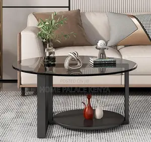 Coffee Table: Mid Century Tinted Glass Accent Table