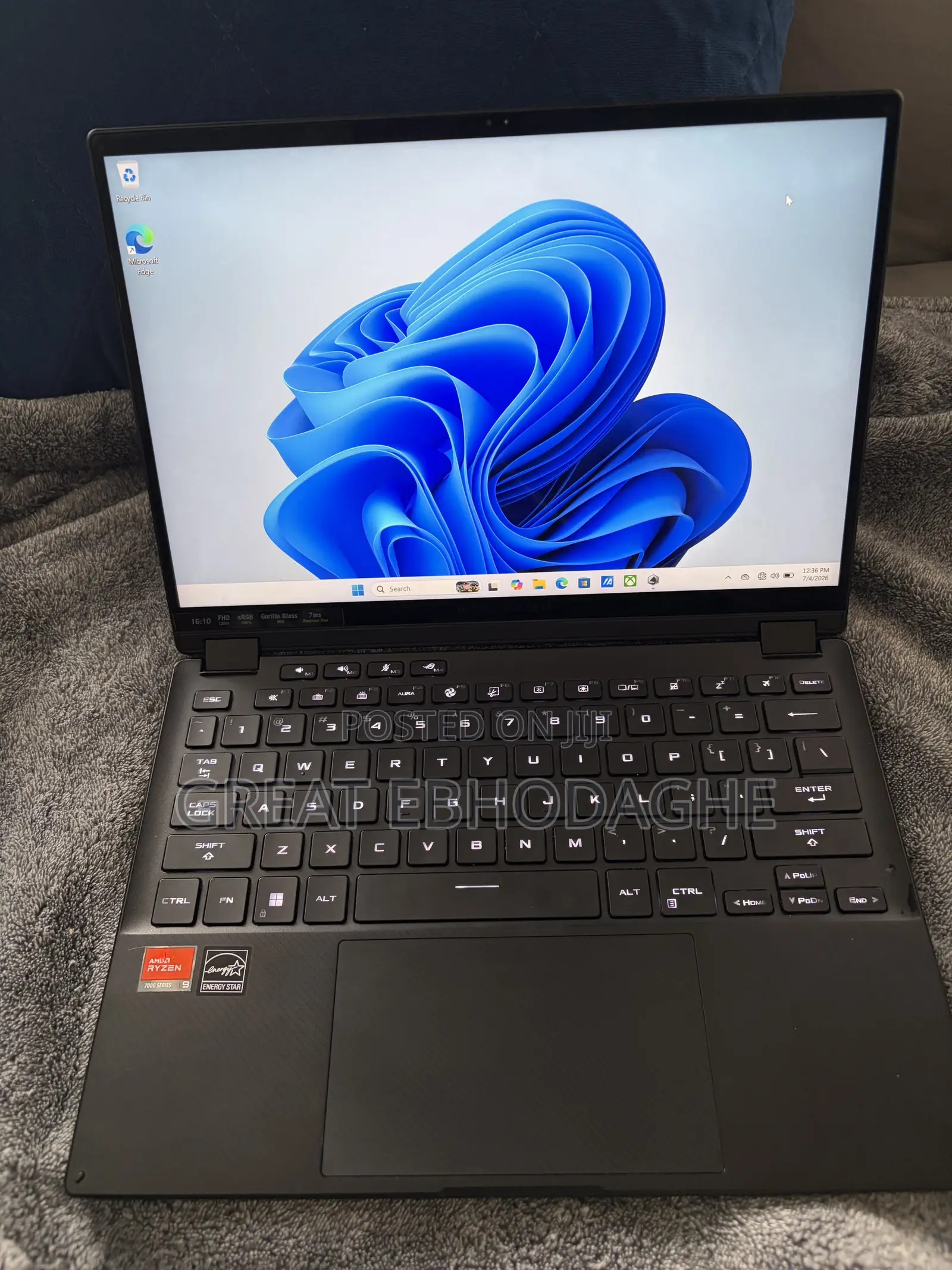 Laptop Asus ROG Flow X13 16GB AMD Ryzen 7 SSD 512GB