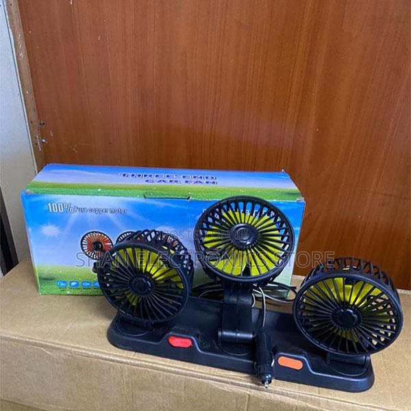 Front and Rear Seats Triple Car Fan888 Universal Dashboard Cooling Fan