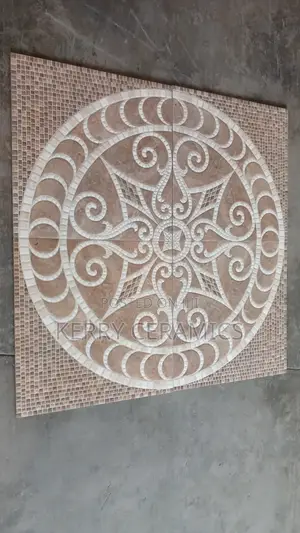 Floral Center Piece Floor Tiles