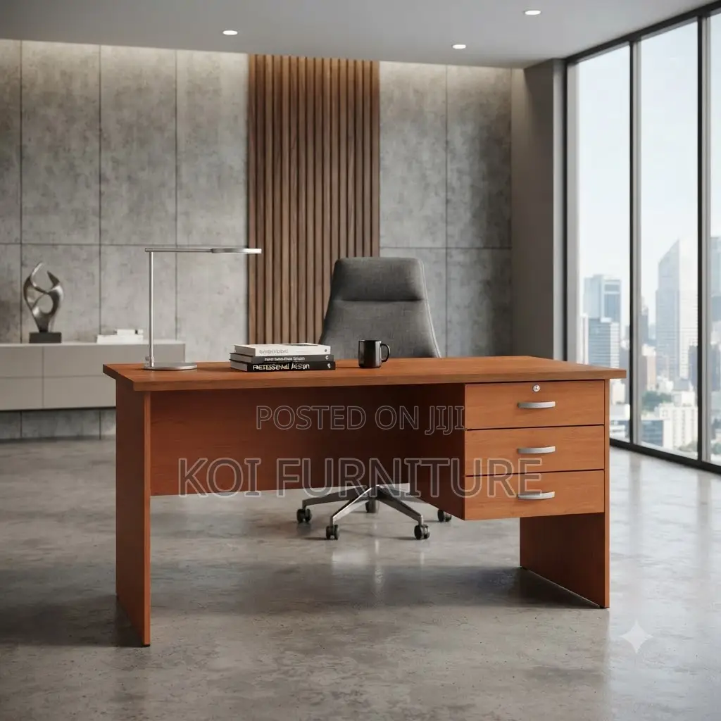 Office Desk; 1.2 Meter Home Office Brownish Computer Desk