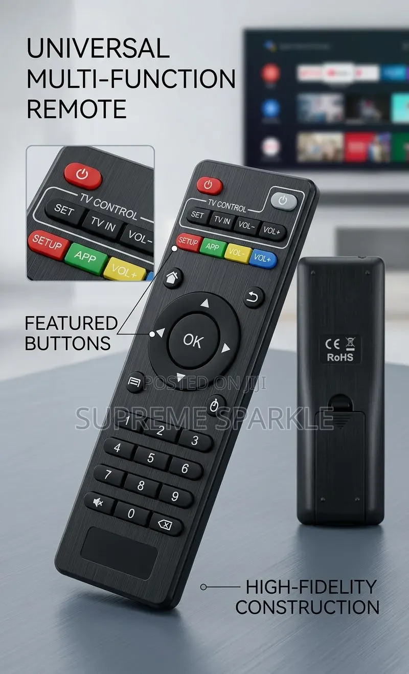 Universal Remote Control Designed for MXQ Pro Smart Android Tv Boxes