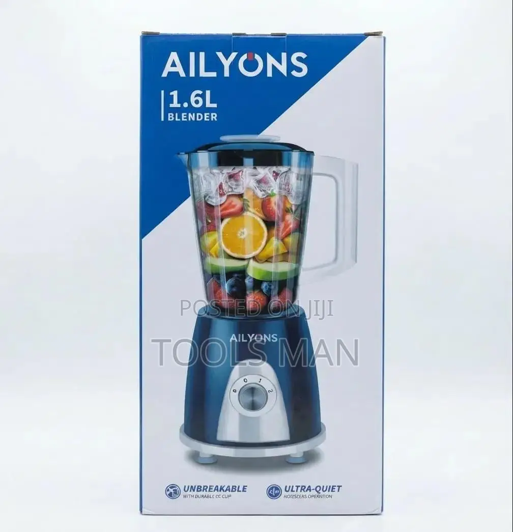 Ailyons 1.6l Unbreakable Jar Blender - Ultra Quiet Operation.