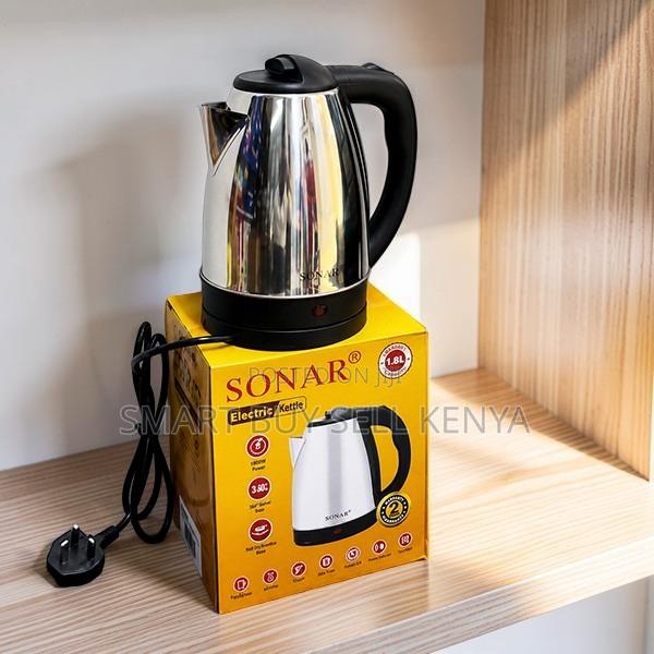 Efficient 360° Rotational Base Stainless Steel Electric Kettle - thumbnail 2