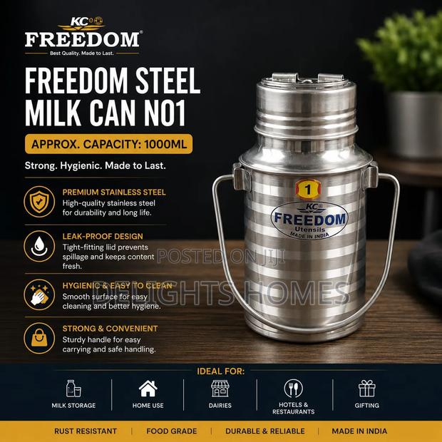 Freedom Stainless Steel Milk Can_b - main view