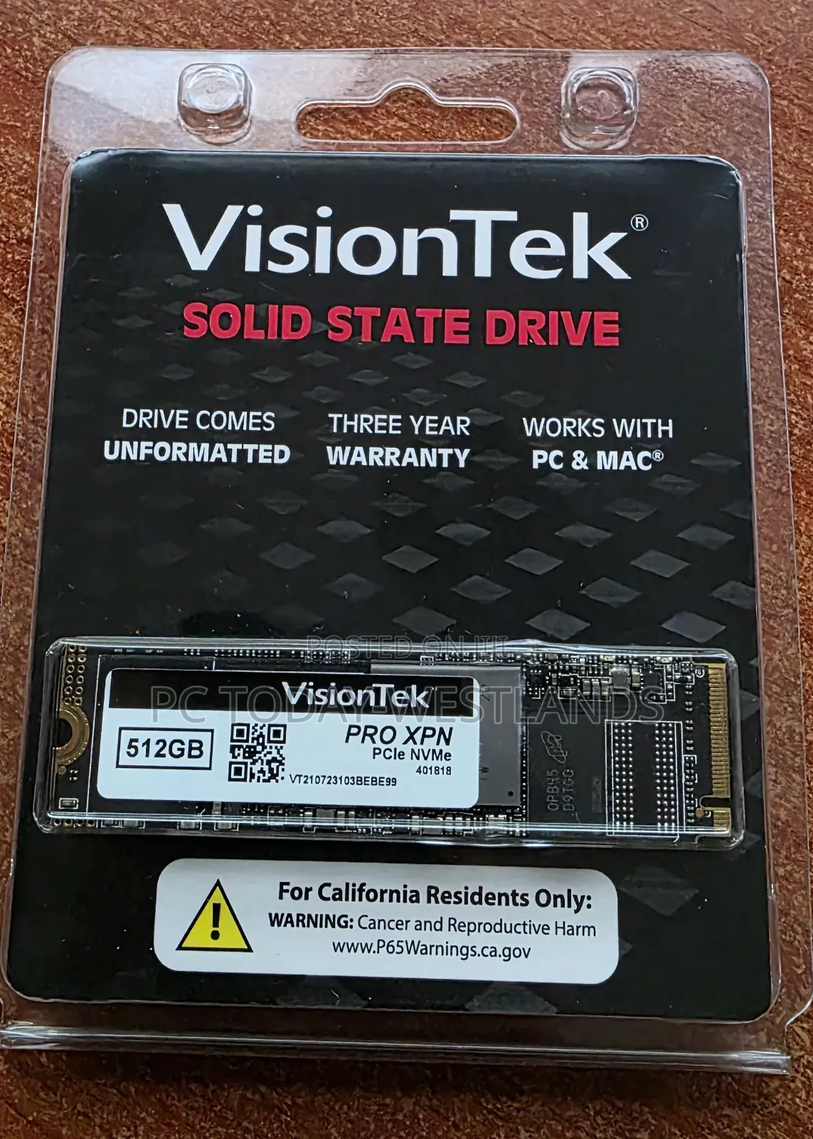 Visiontek 901306 Pro XPN 512 Gb Solid State Drive - M.2 Internal