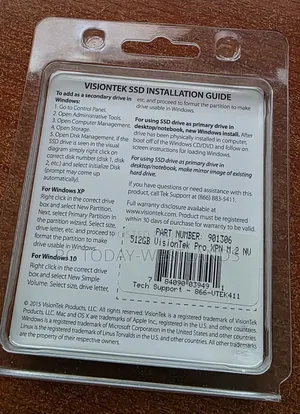 Visiontek 901306 Pro XPN 512 Gb Solid State Drive - M.2 Internal