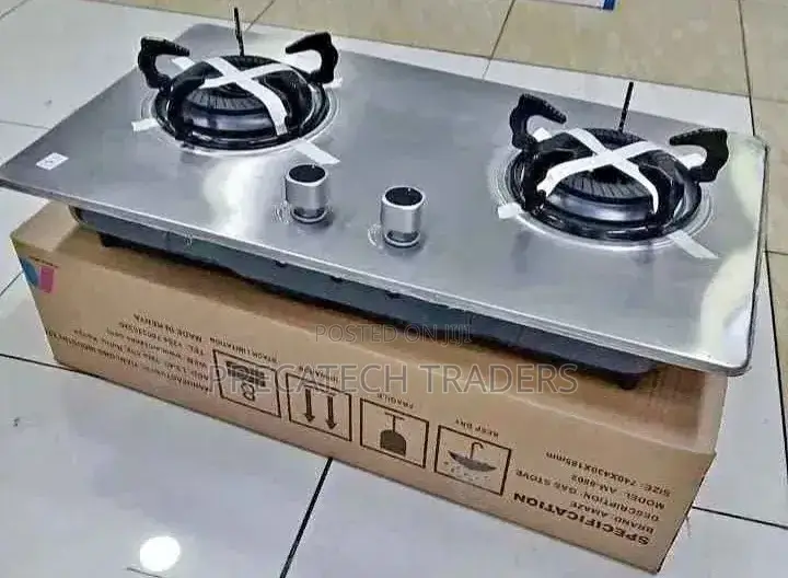 Amaze 2 Burner Stainless Steel Gas Hob Cooker