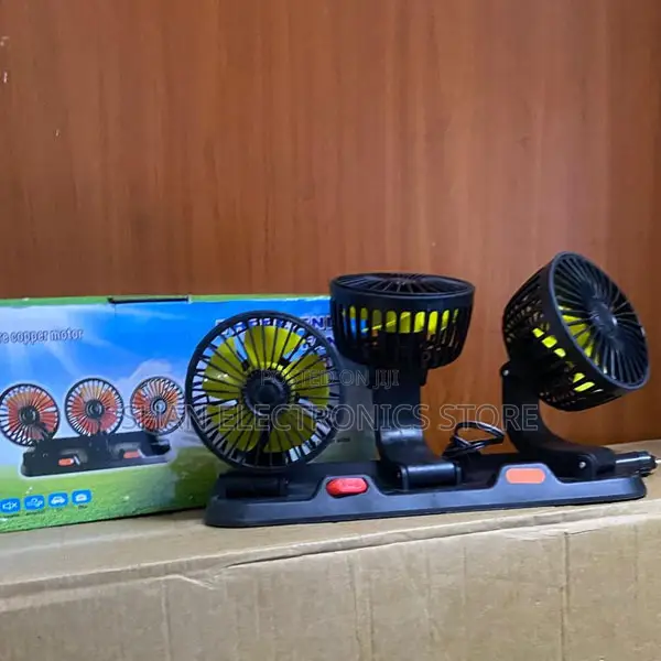 Dual-Head 360° Adjustable Automotive Electric Cooling Fan5v 12v 24v