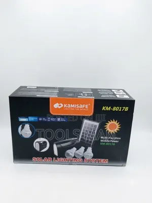Kamisafe Km-8017b Multi-Function Solar Lighting System + Home Charger.