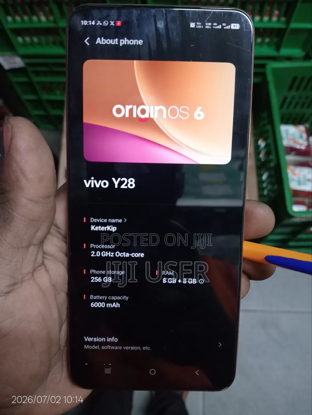 Vivo Y28 256 GB Gold