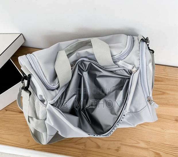Gray Multifunctional Travel Gym Duffel Bag