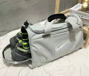 Gray Multifunctional Travel Gym Duffel Bag
