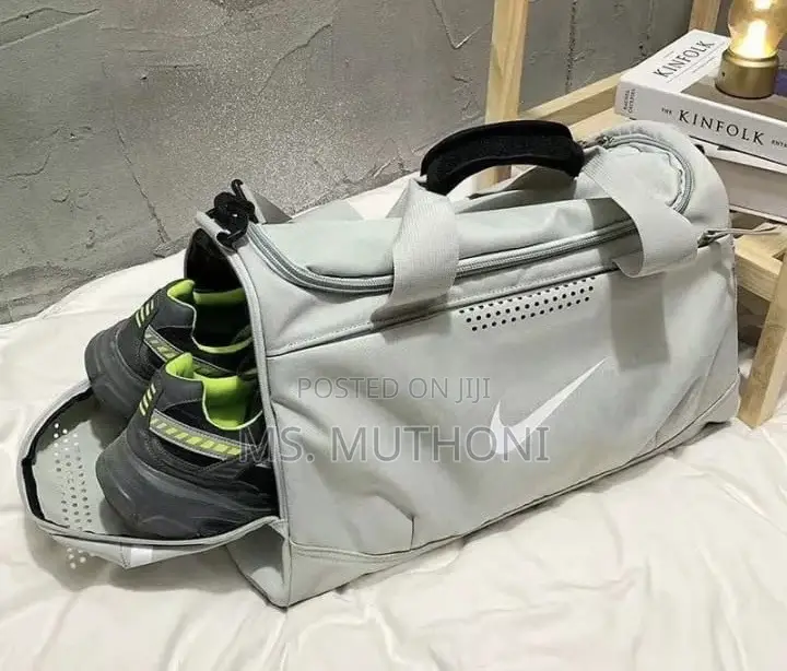 Gray Multifunctional Travel Gym Duffel Bag