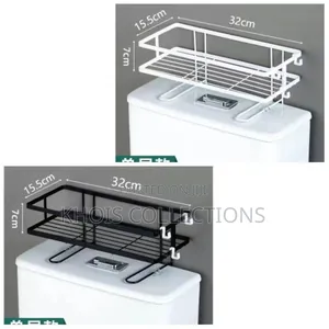 Metallic Over the Toilet Rack