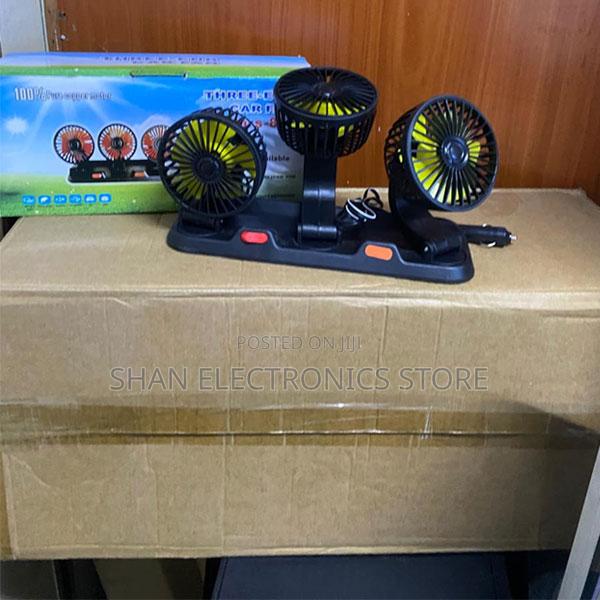 Upgraded Triple-Head 360°Adjustable Dual-Head Car Cooling Fan - thumbnail 2