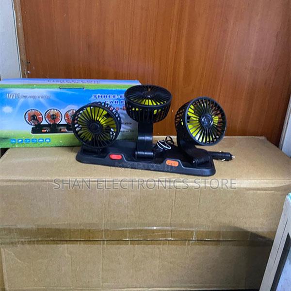 360degree Rotating Adjustable Car Three-Head Fan Style5v Usb Universal
