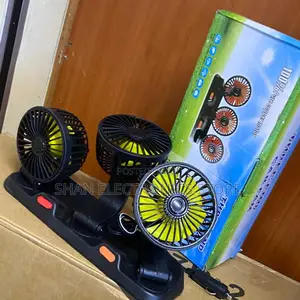 360degree Rotating Adjustable Car Three-Head Fan Style5v Usb Universal