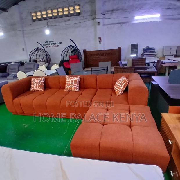 Home Sofa; Terracotta Bubble Sofa With Throw Pillows