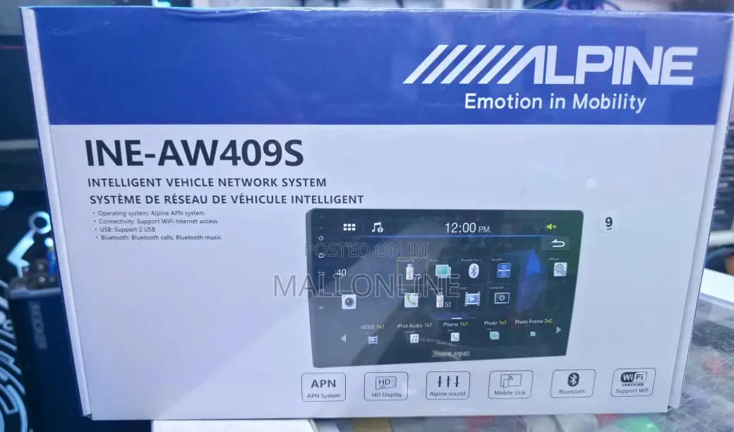9-Inch Alpine Android Car Stereo Wifi Bluetooth Hd DSP Head Unit