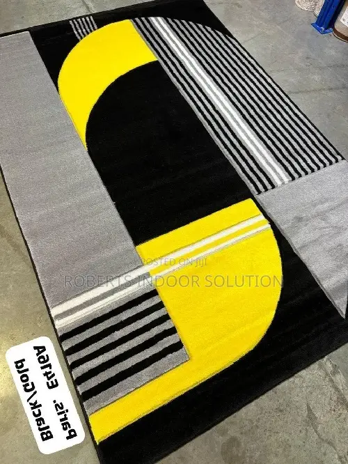 Nordic Style Paris Floor Carpet – Grey Yellow