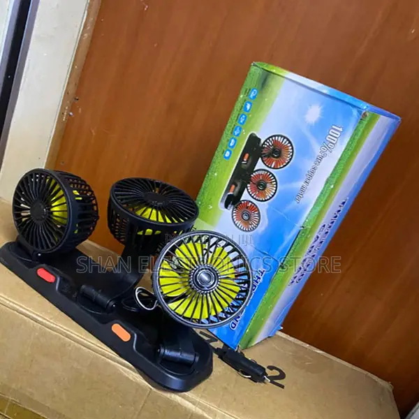 Triple Car Fan 888 High Power Triple Head Car Cooling Fan360-Degree