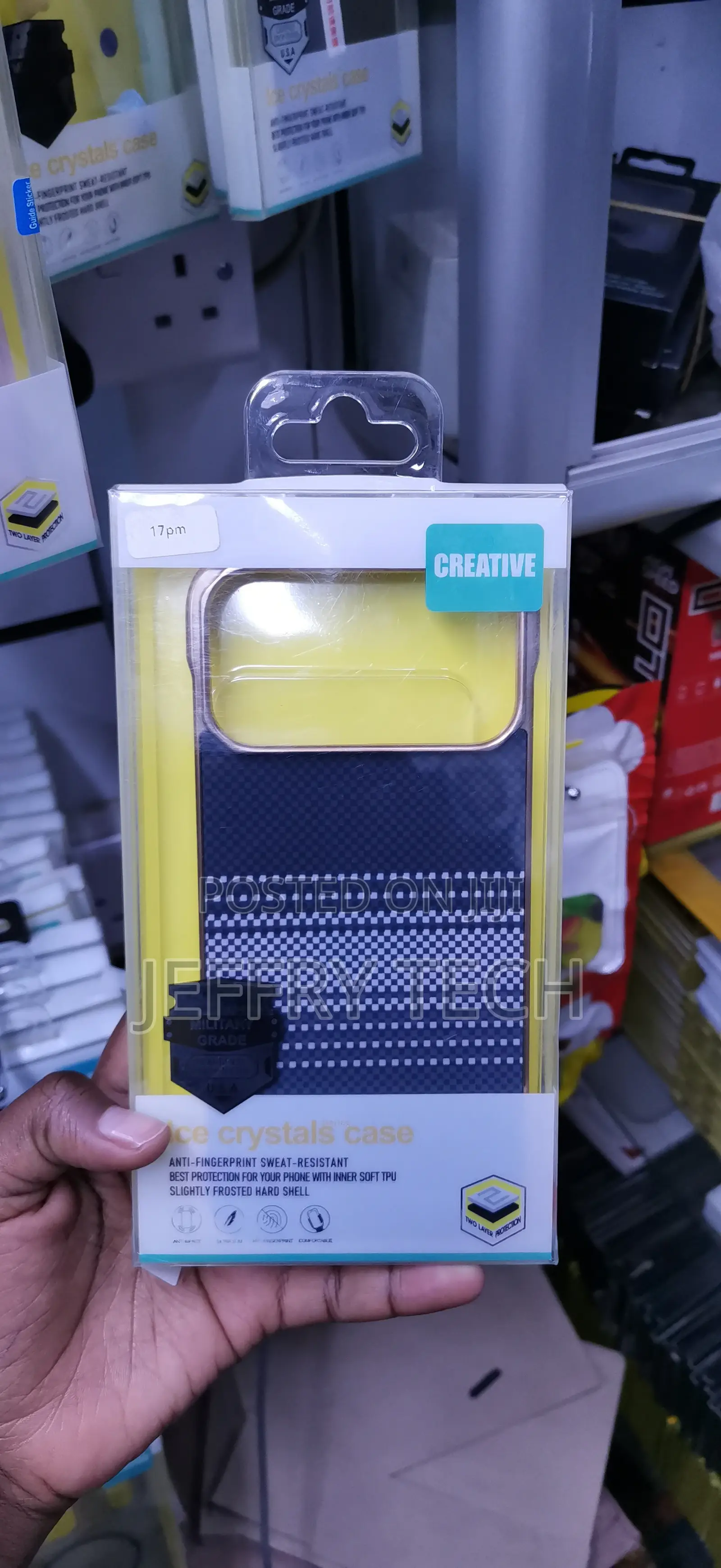 iPhone 16 Pro Max Checkered Back Panel Cover